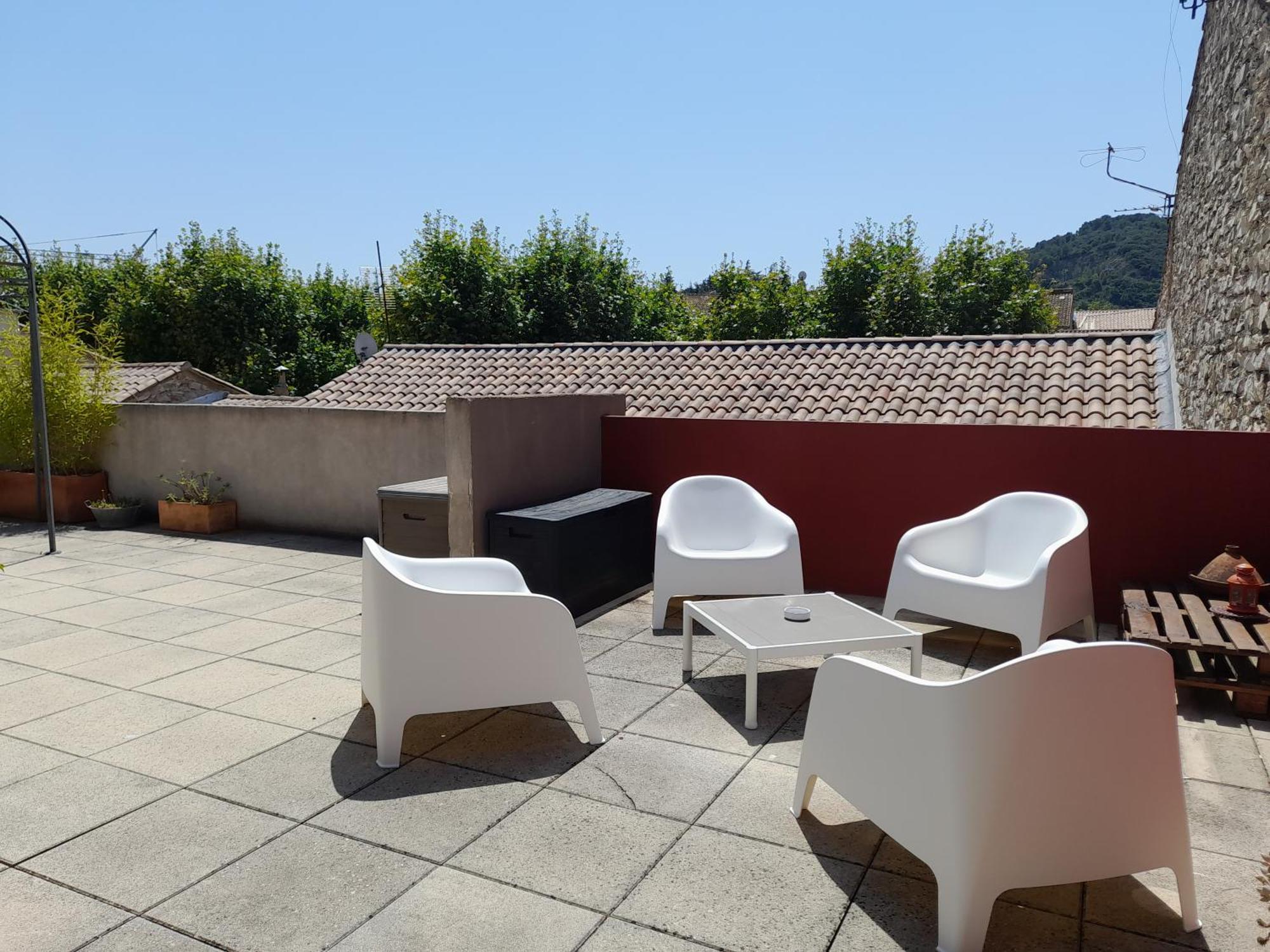 Grande Terrasse Et Vue Sur Le Site Antique Lägenhet Vaison-la-Romaine Exteriör bild